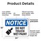 Signmission Do Not Touch Wet Paint, 24 in W x Rectangle, Plastic OS-2PACK-NS-P-1824-L-11390 - alternate 7